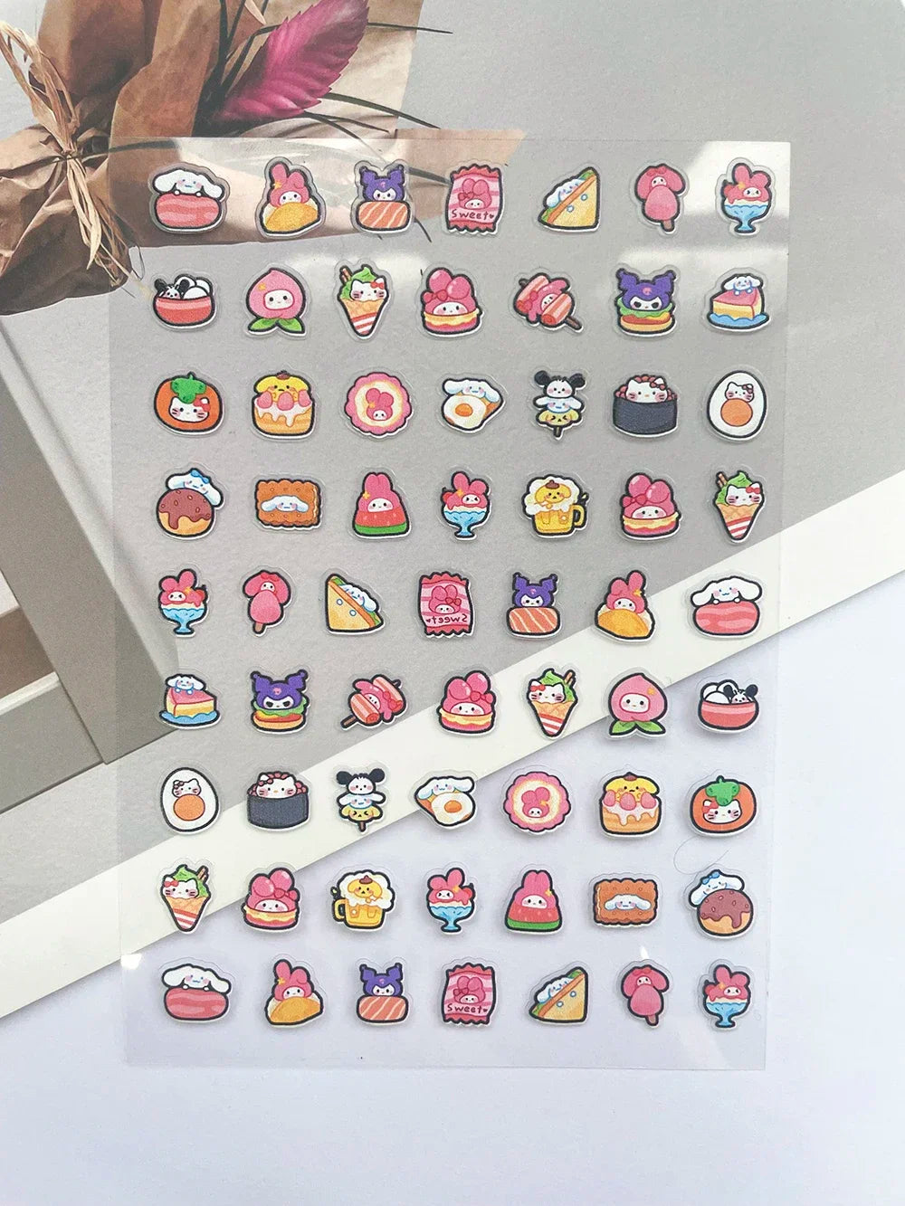 Pvc Super Mini Sanrio Hellokitty Delicious Food Luggage Tags Stickers Nail Art Durable Waterproof Diy Loptop Skateboard Guitar