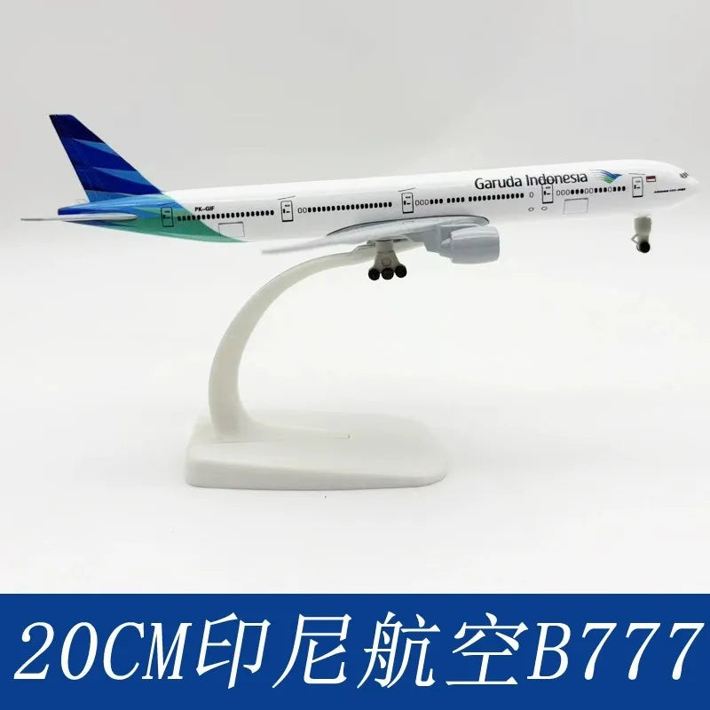 Toys Diecast Alloy 20cm Airplane B777 Series Airways Plane Model With Base Adult/Children Enthusiast Gift Ornament