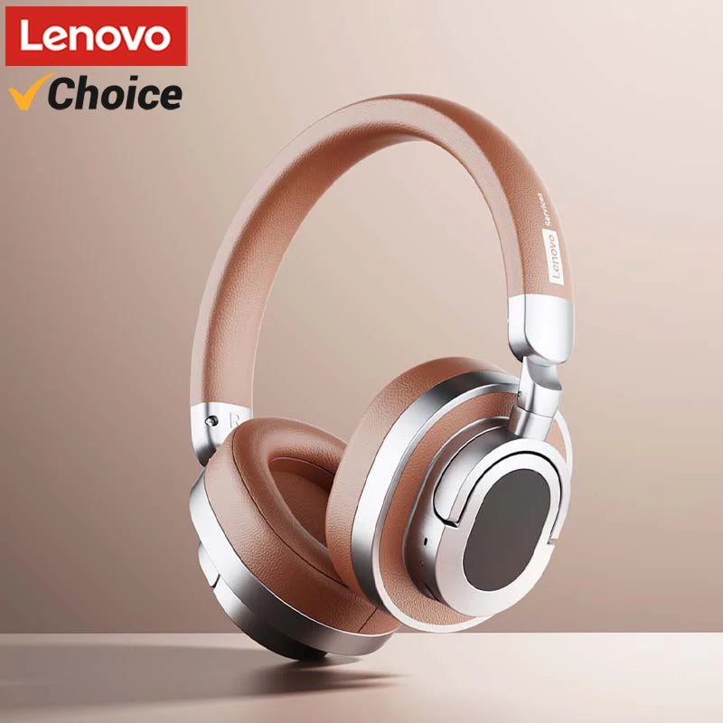 Lenovo LE602 Bluetooth 6.0 Over-Ear Headsets HiFi Stereo Sound Fashionable Music Earphones ENC HD Call Wireless Wired Headphones