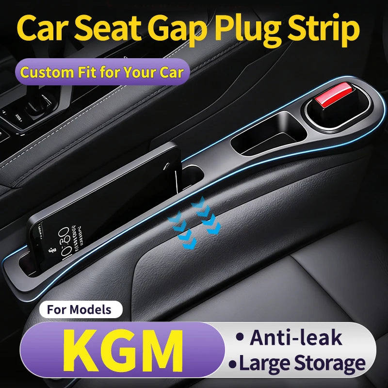 Car Gap Filler Strip for KGM Car Filler Strip Specially for Driver and Passenger Seat Gaps Anti-Drop Interior Side Storage 2pcs