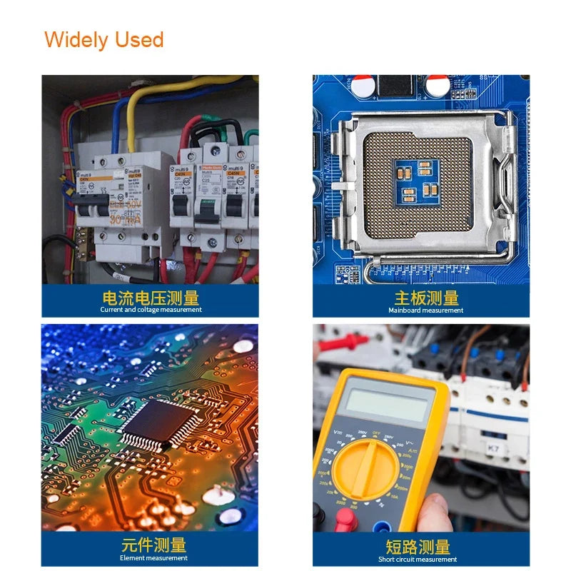 B&R B20A 1000V 20A Universal Multimeter Voltmeter Ammeter Test Lead Probe Wire Pen Cable With Power Button Switch Start