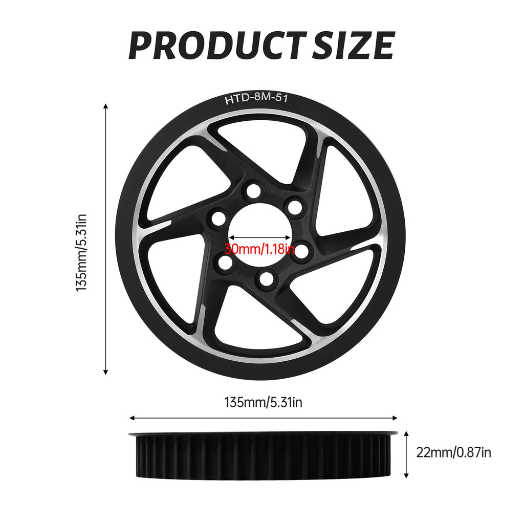 Motorcycle OEM Rear Belt Pulley Drive Wheel Transmission Gear Center Axle Sleeve Part for Surron Light Bee X/S Electric DirtBike