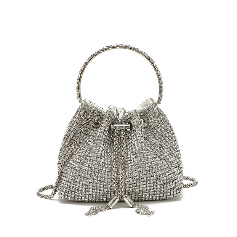 Luxury Designer Women Handbag Glitter Shiny Diamond Clutch Purse Wedding Party Banquet Bag Crystal Rhinestones Evening Bag