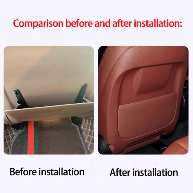 Leather Car Seat Backrest Panel Storage Pocket Cover For BMW 5 7 Series 5GT F10 F11 F01 F02 F07 2008-2017