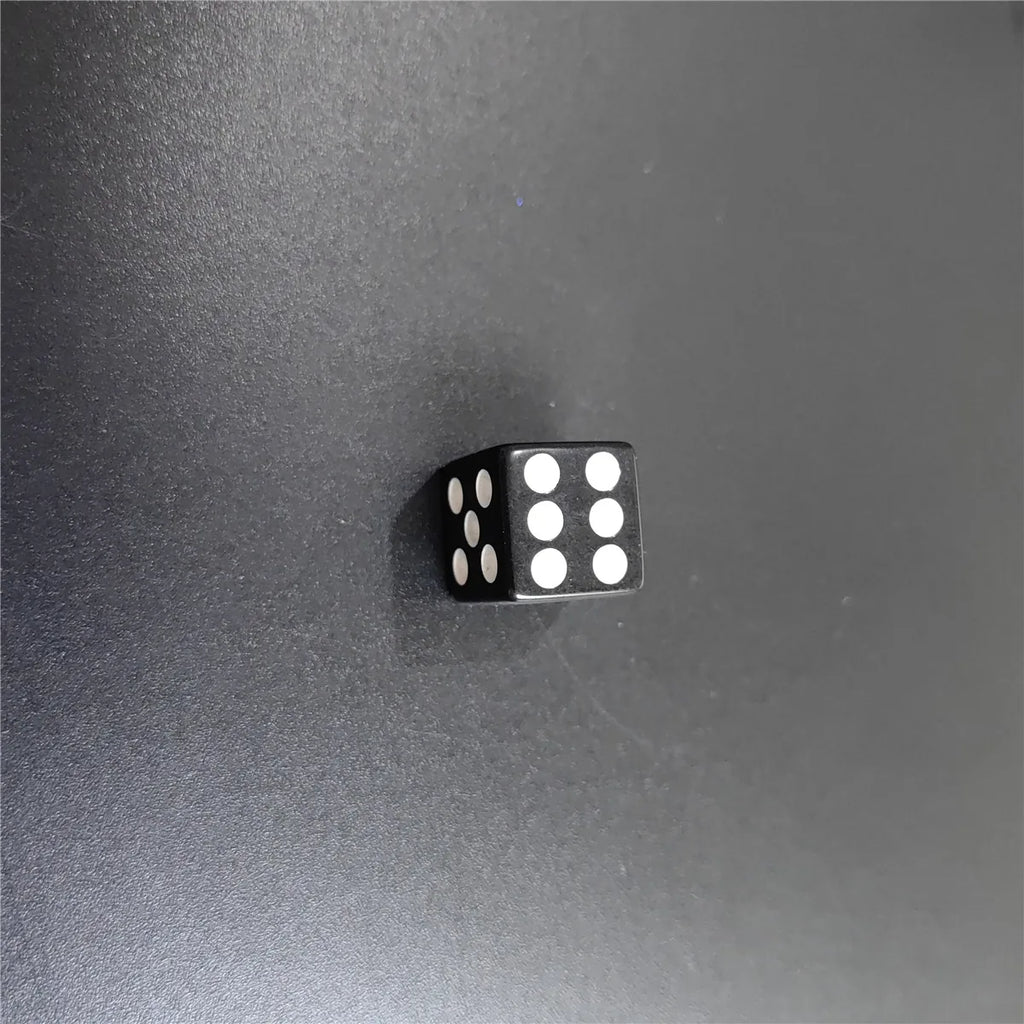 10 Pcs/set 14mm/0.63inch Acrylic Six Sided Standard Dice For Table Games, Party, Club Board Game
