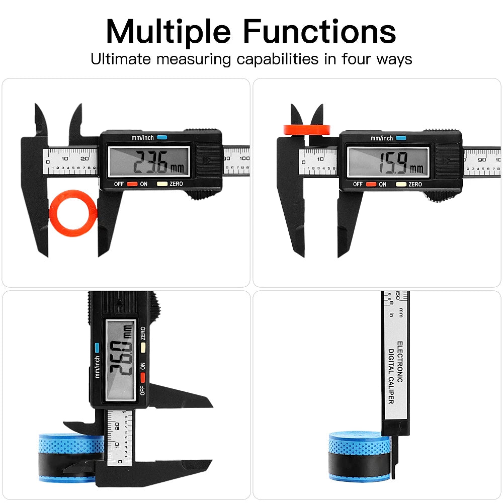 Digital Caliper 0-150mm/6 Inch 0.01mm Accuracy for CNC/3D Jewelry Printing Electronic Digital Measuring Tool Vernier Micrometer