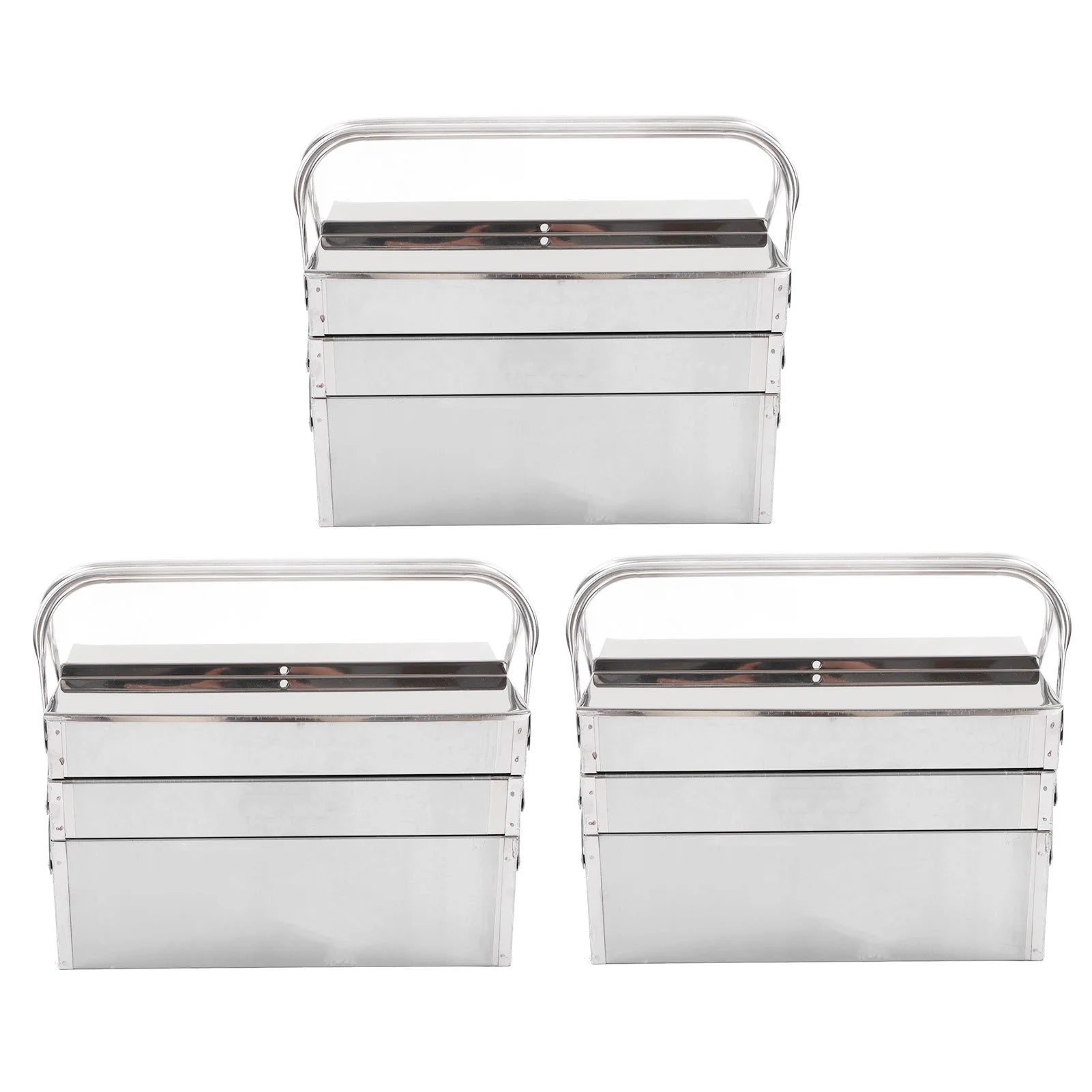 Cantilever Tool Box Organizer Portable Retractable Martensiti Stainless Steel Safe Metal Cantilever Tool Box for Workshops