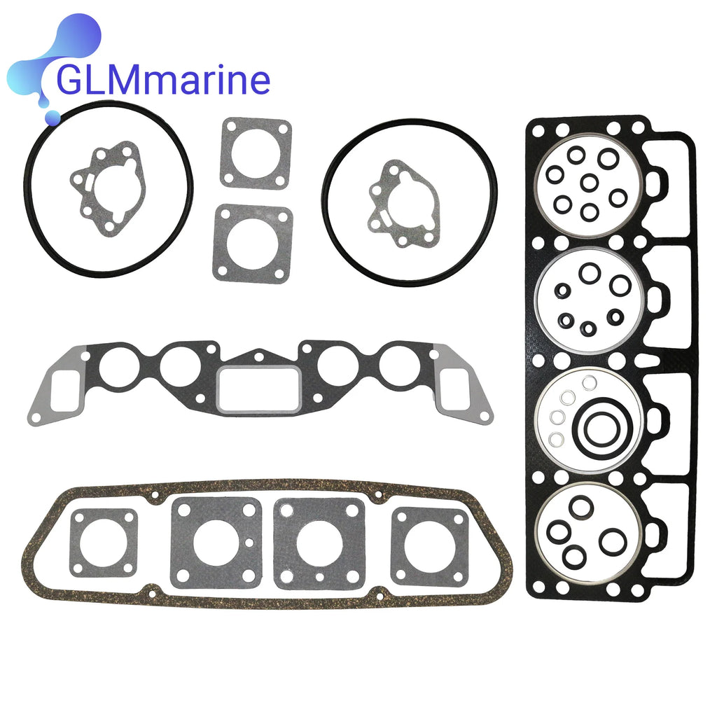 876356 Head Gasket Set Decarbonizing Kit 875401 Compatible with Volvo Penta AQ115A AQ130A AQ130C MB20B Motors 121041 18-2980