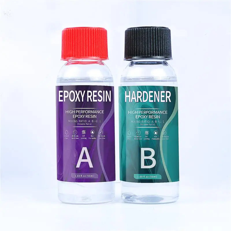 1:1 AB Resin Epoxy Glue High Adhesive Hardener Crystal Gel For DIY Resin Jewelry Making Accessory Gum Intarsia Adhesives Sealers