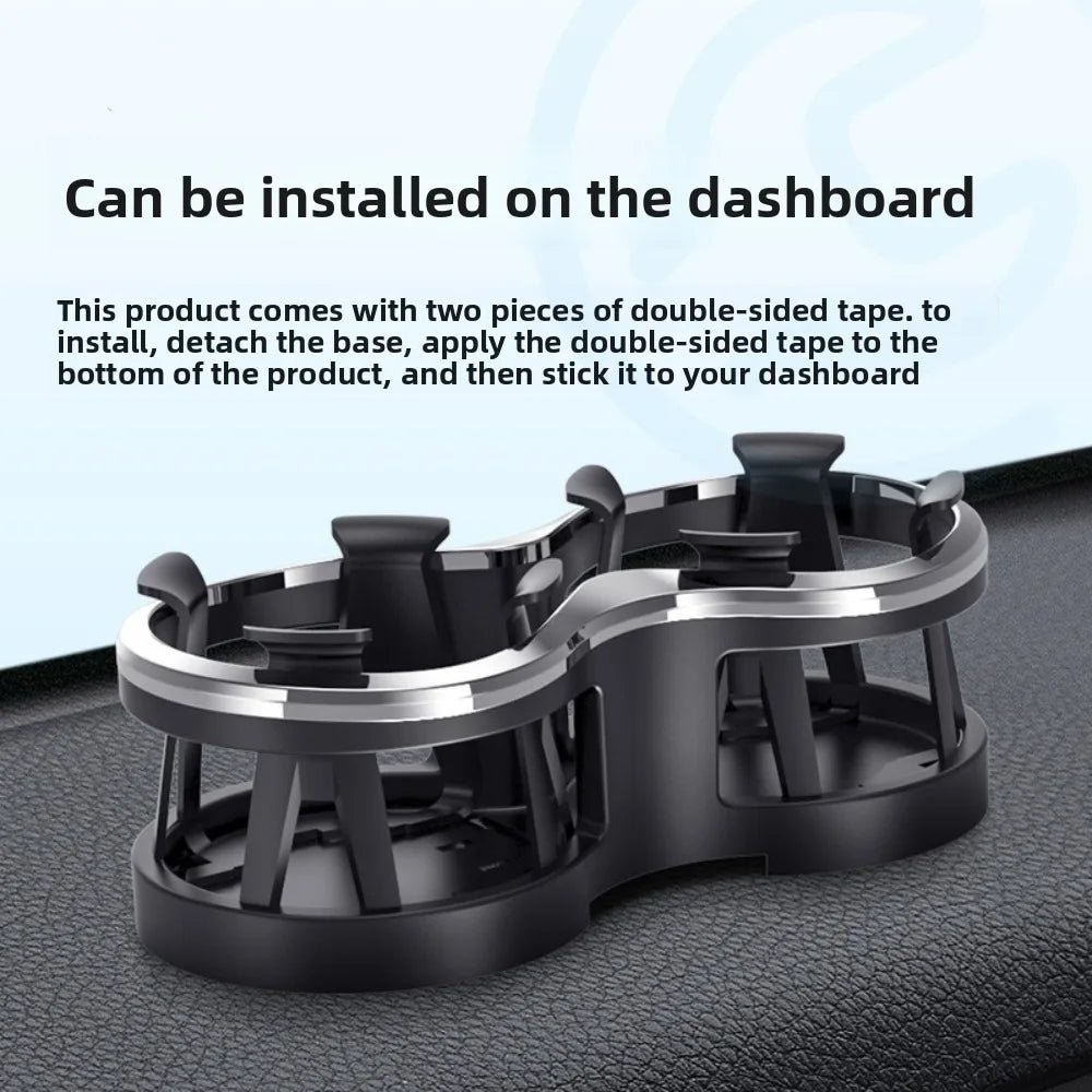 Car Water Cup Holder One Point Two Cup Holder Expander Multifunctional Cup Holder Fixed Bracket Portable Car Beverage Holder