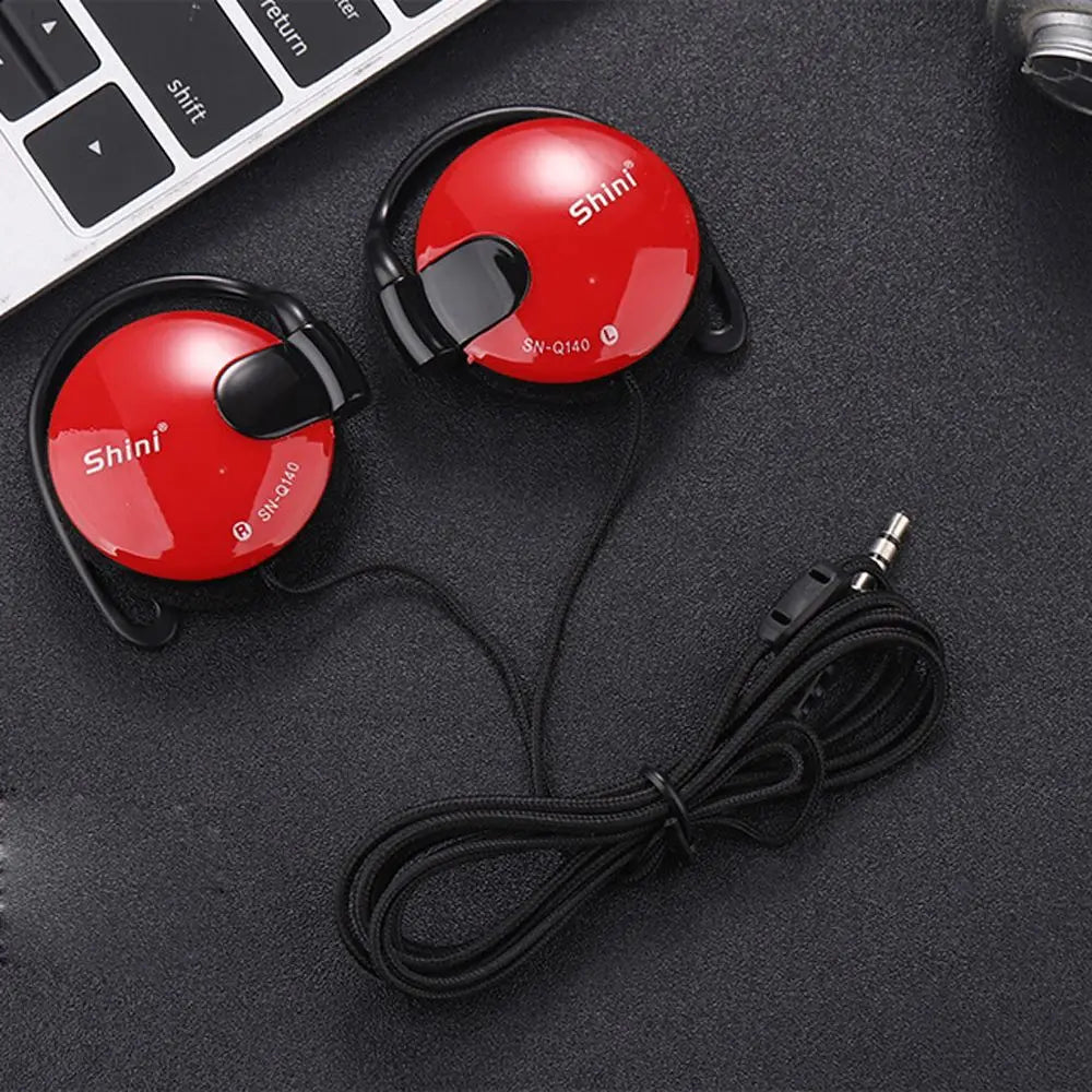 Bass Stereo Sport Wired Earpiece Ear Hook Headset Earphone Headphone