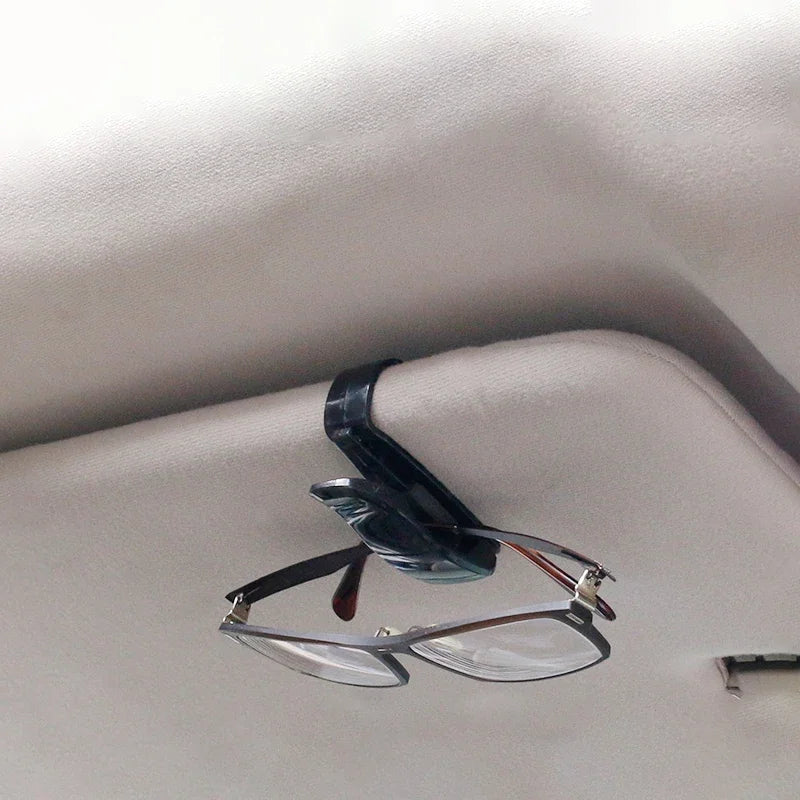 Universal Car Auto Sun Visor Glasses Box Sunglasses Clip Card Ticket Holder Fastener Pen Case Eyeglasses Accessories Interior