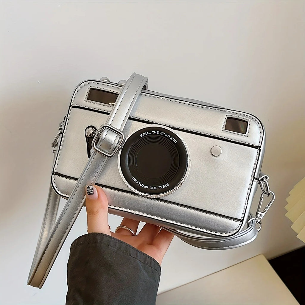 Personalized and Creative Mini Camera Bag Retro Crossbody Versatile Bag Niche Box Bag  Fresh Chain Small Square Bag