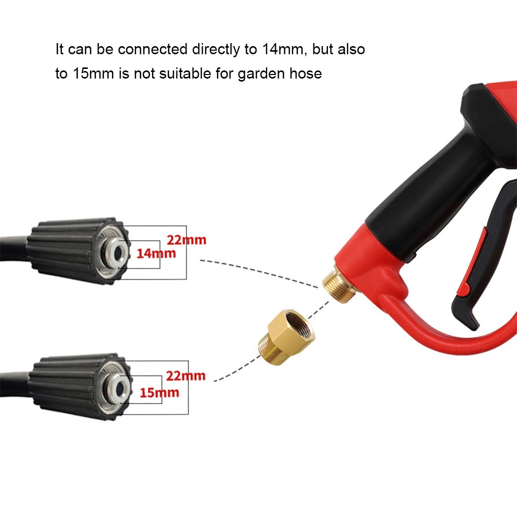 Pure copper high-pressure water gun for car washing, water gun cleaning machine, movable quick insertion cleaning gun