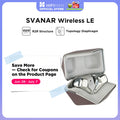HIFIMAN SVANAR Wireless LE Noise Cancelling Bluetooth in-Ear Hi-Fi Earphones with Hymalaya DAC, Topology Diaphragm Driver, IPX5