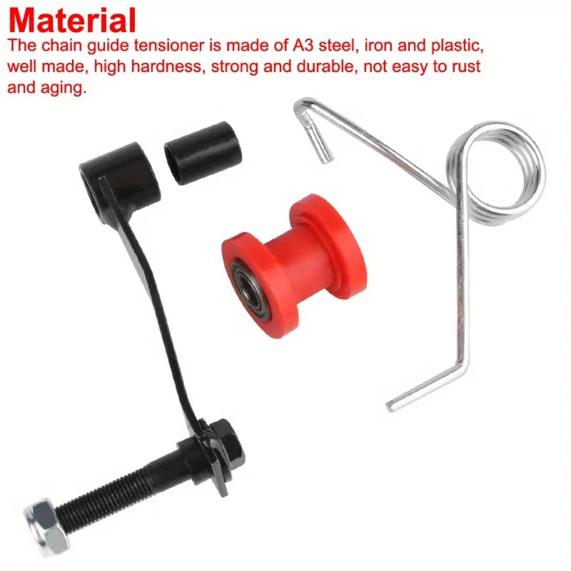 Accessory Motorcycle Parts Spare Parts Adjuster Chain Roller Guide for ATV 110 125 150 200 250cc Tensioner Replacement