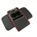 5 in 1 Middle Console Storage Box with Cup Holder Car Armrest Cushion Pad with Tissue Box  Luxury Waterproof Interior Accessory