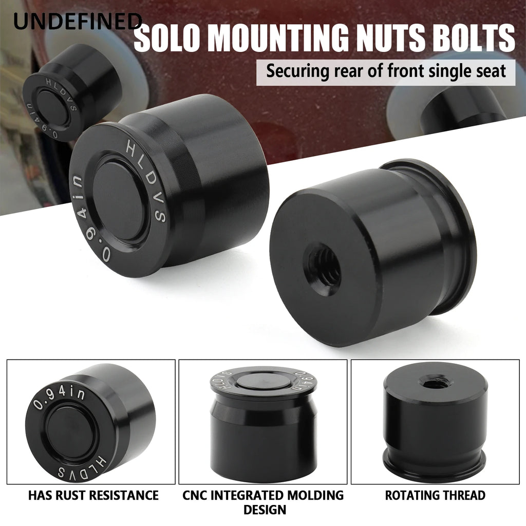 Motorcycle Seat Screw Mounting Nut Bolt 1/4-20 Thread For Harley Touring Road King Sportster 883 Dyna Wide Glide Softail Fat Bob