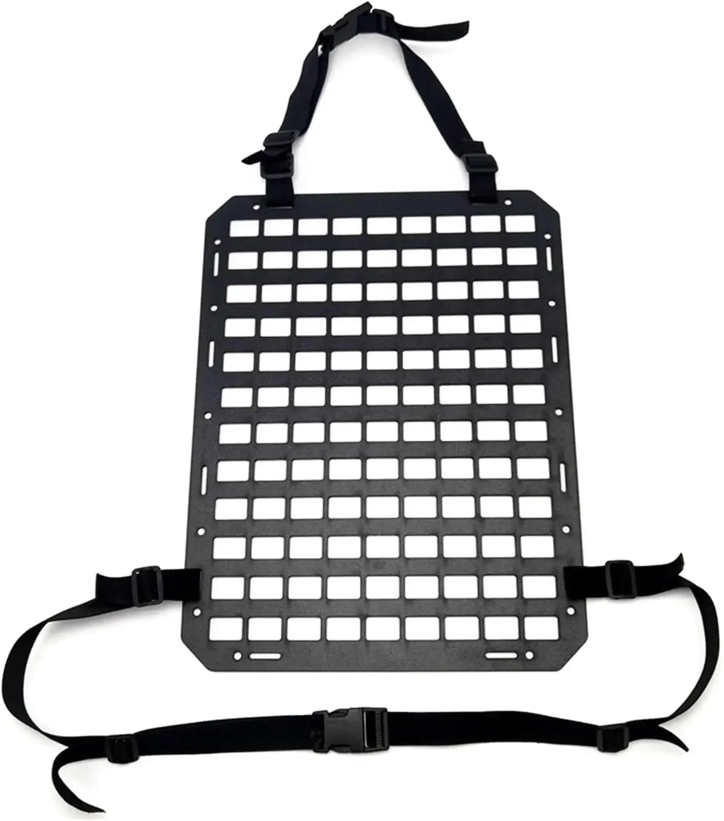 Car Seat Back Tactical Molle Panel Multifunctional Adjustable Seat Mesh Storage Organizer Tactical Vehicle Storage Hanging Plate