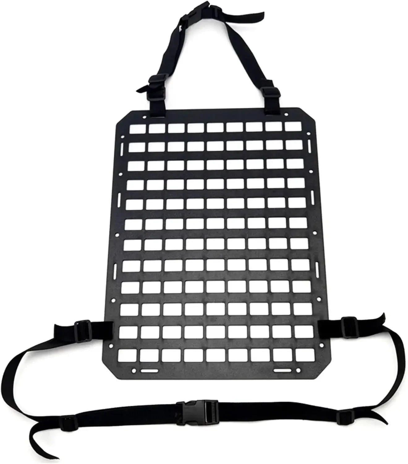 Car Seat Back Tactical Molle Panel Multifunctional Adjustable Seat Mesh Storage Organizer Tactical Vehicle Storage Hanging Plate