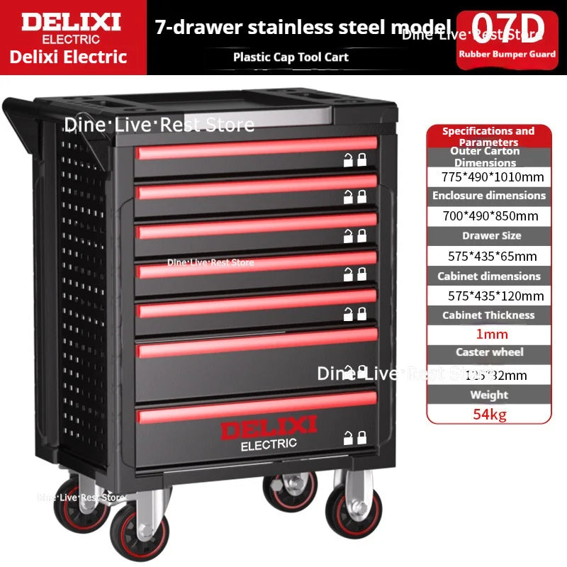 Workshop Order Tool Cart Garage Accessories Magnetic Holder Storage Cabinet Work System Tool Packaging Gereedschapskist XY40GJG