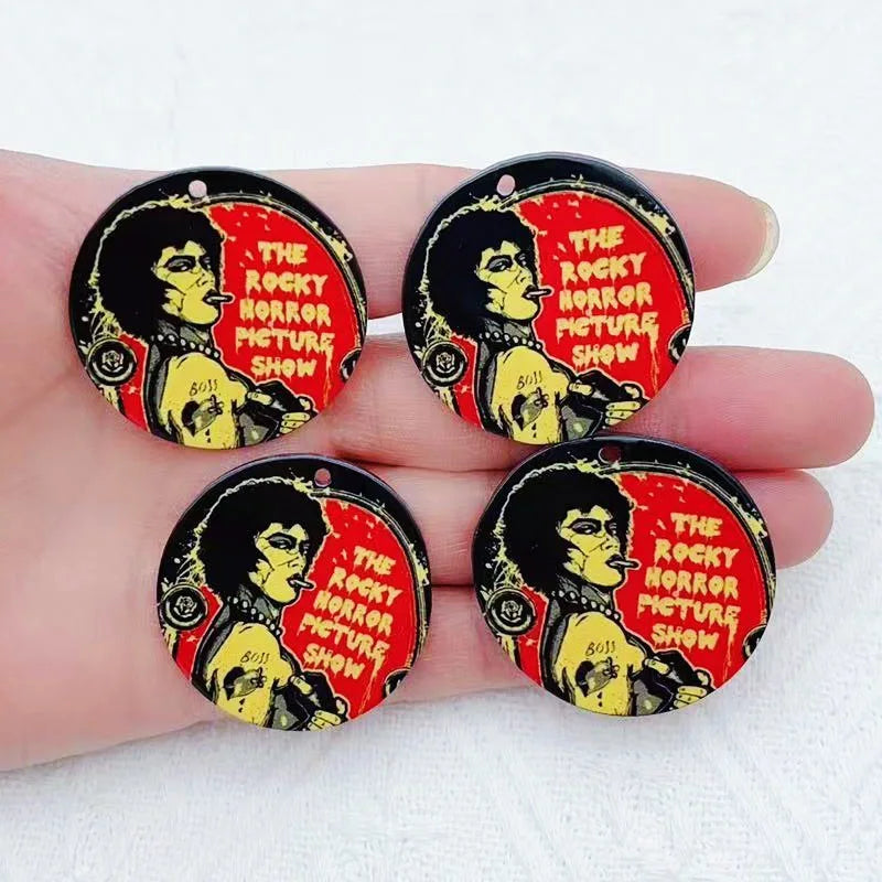 10pcs acrylic cartoon character jewelry necklace bracelet earring pendant DIY jewelry accessories craft supplies