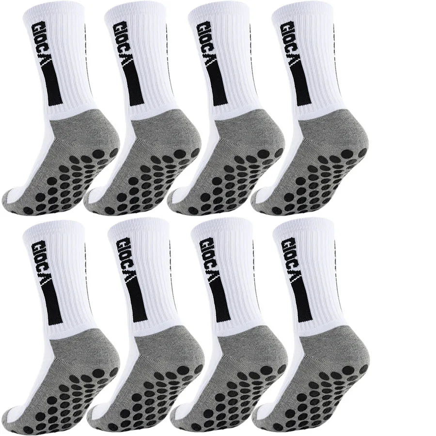 1/5/8/10 Pairs Men Women Unisex Non Slip Grip Soccer Rugby Socks Towel Bottom Breathable Shockproof Athletic Exercise