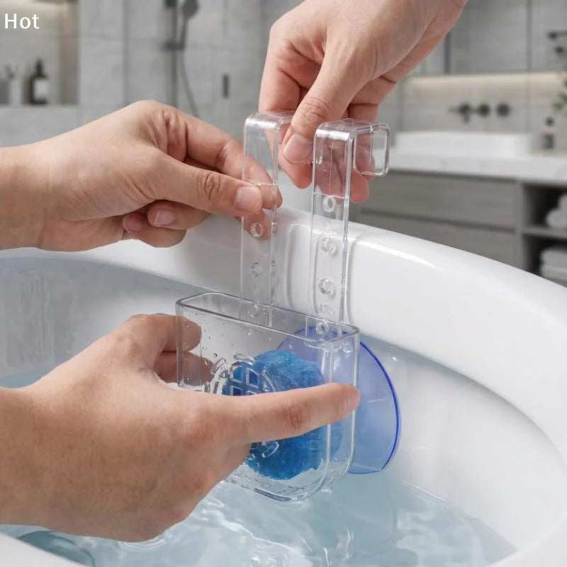 Silicone Toilet Tank Tablet Holder Versatile Toilet Bowl Hanging Cleaner And Deodorizer HangerFurnishing world