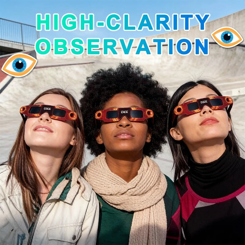 5/10/20pcs Safe Solar Eclipse Anti-uv Glasses Direct Sun Viewing Observe Total Eclipses Glasses Adults Kids Protect Eyes Eyewear