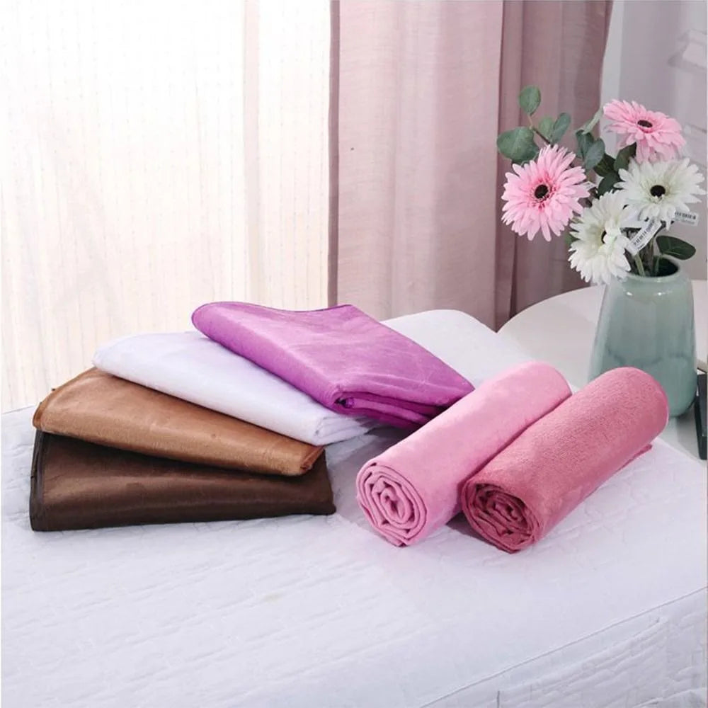 Comfortable SPA Bedspread with Face Hole Thickened Soft Beauty Salon Bed Sheets Velvet Cosmetic Bed Sheet