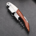 Professional Wine Opener Corkscrew Wood Handle Portable Multifunction Beer Cap Bottle Opener Kitchen Bar Tool High Quality