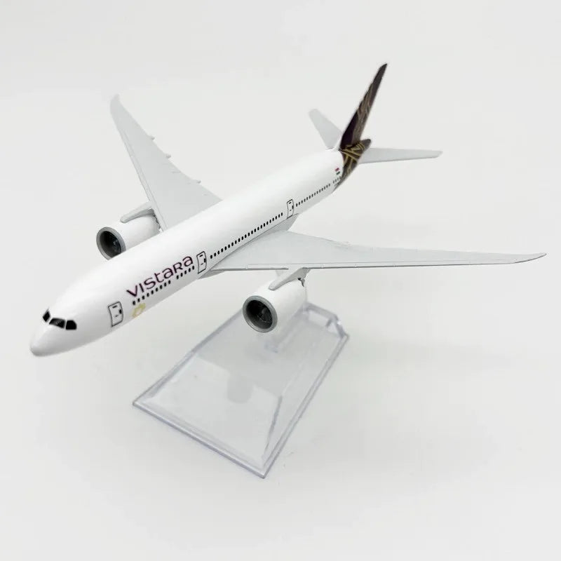 Miniature Airplane India Vistara Airways Aircraft Model Metal Diecast 1/400 Scale 16cm Model Plane Toy Collected Gift By Aviatio