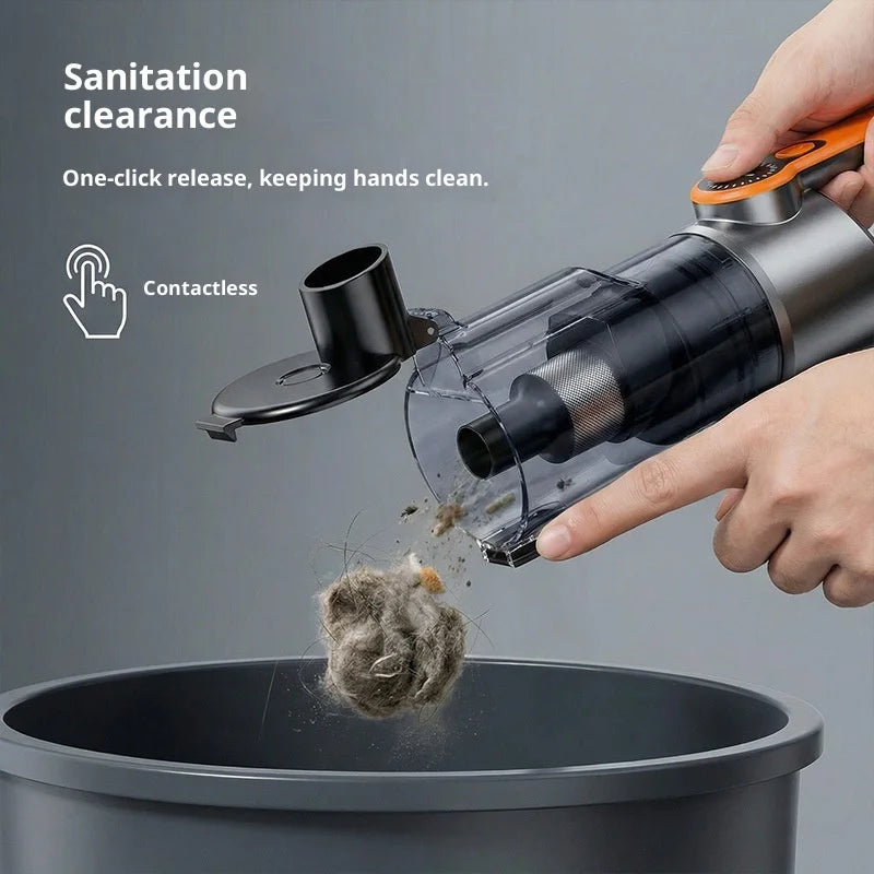 Multifunction Wireless Handheld Car Vacuum Cordless Handheld LED Lighting Chargeable Auto Vacuum for Home & Car Mini Cleaner