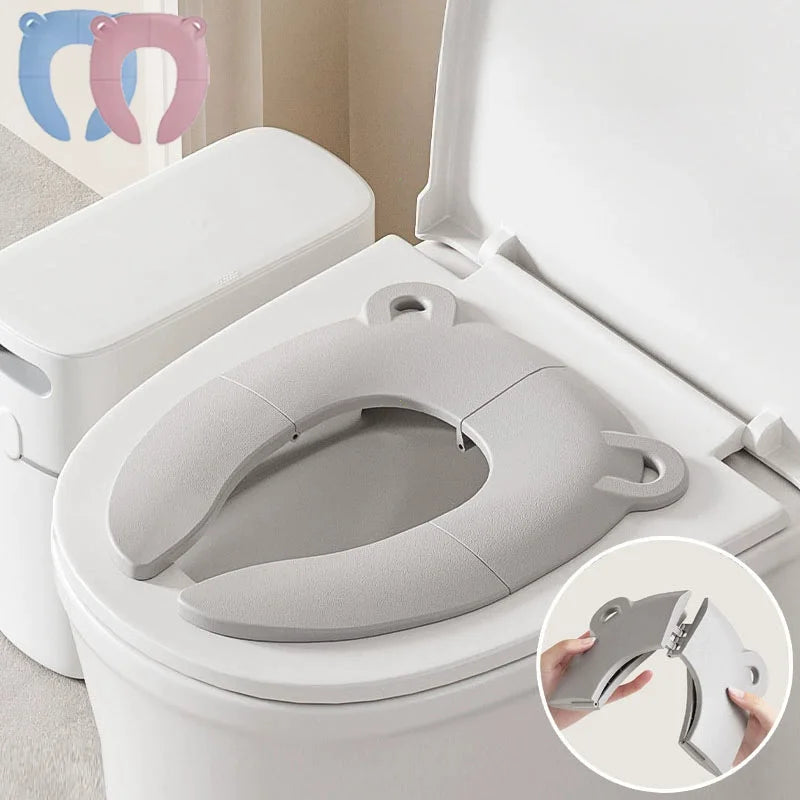 Baby Cartoon Travel Folding Potty Seat Toddler Portable Toilet Training Seat Children Urinal Cushion Children Pot Chair Pad /mat