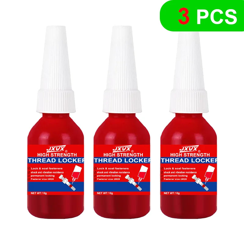 10g Sealed Anaerobic Adhesive (Threadlocker) – Low to High Strength, Slip-Resistant, High-Temperature Resistant, Removable