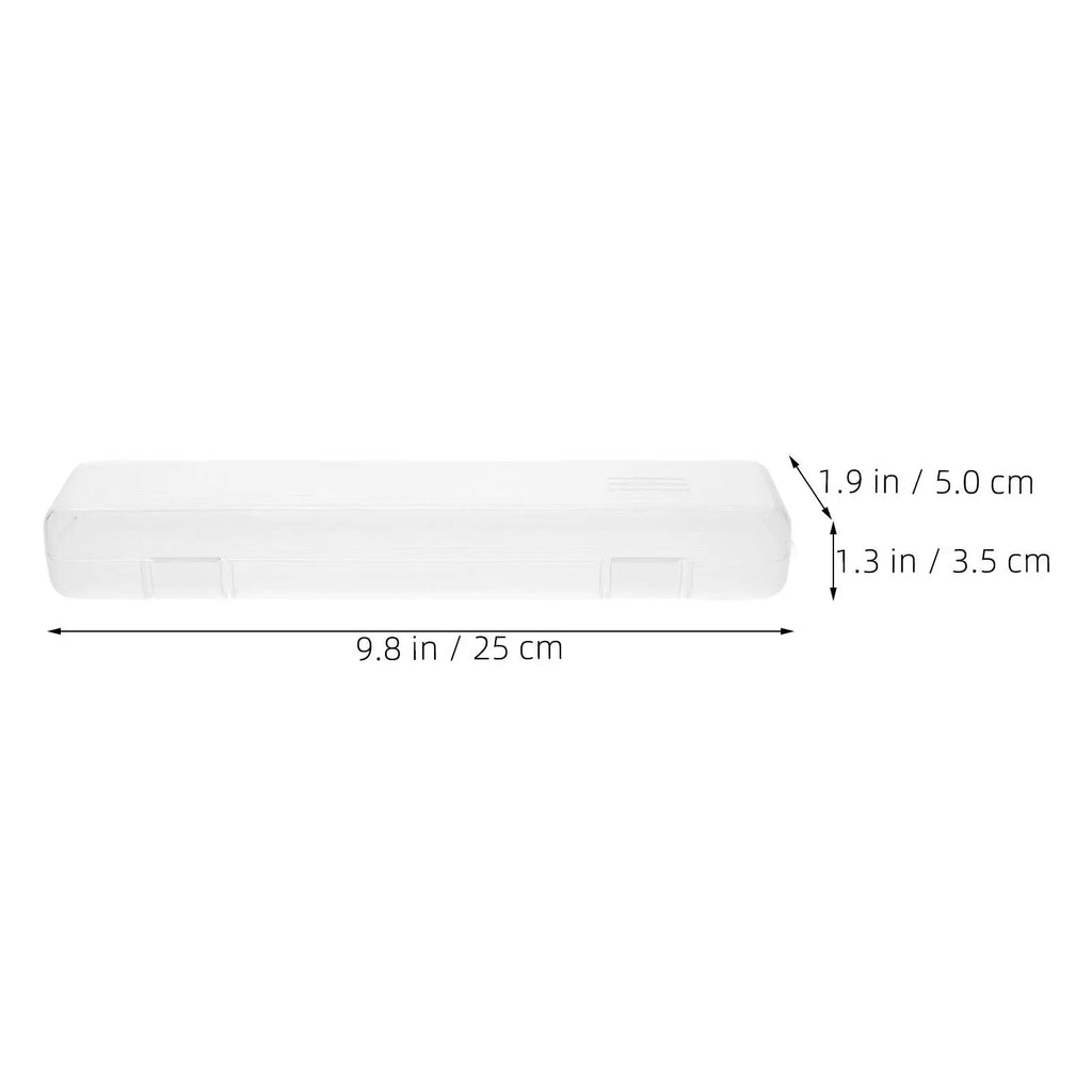 10Pcs Toothbrush Case Travel Storage Box Lightweight Portable Organizer Hanging Loop Clear Dustproof Holder Bathroom