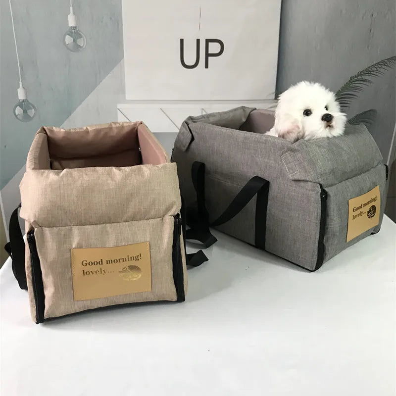 Portable Car Safety Pet Seat For Medium/Small Dogs Cat Travel Central Control Cat Dog Bed Transport Dog Carrier Protector Dog Ba