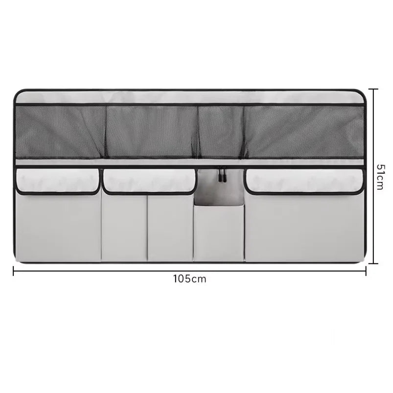 Car trunk storage bag SUV car seat back hanging bag Multi functional storage mesh bag Car interior storage items