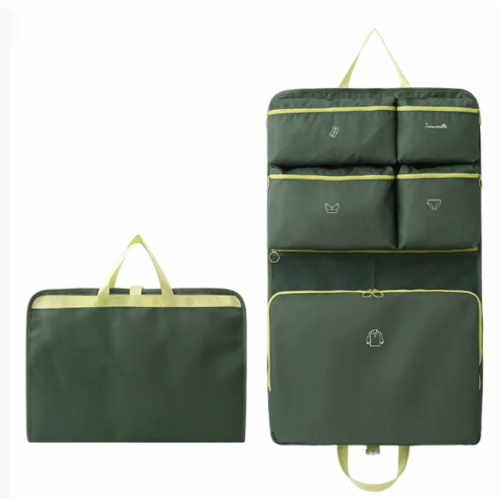 Waterproof Foldable Hanging Storage Bag Large Capacity Moisture-proof Clothing Storage Bag Polyester Washable