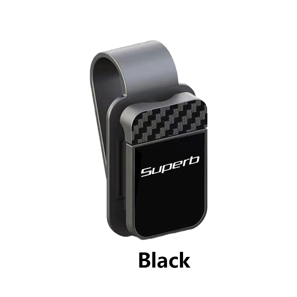 Car Sunglasses Clip Sun Visor Glasses Storage Clips For Skoda Citigo Fabia Kamiq Karoq Kodiaq Octavia Rapid Scala Superb Yeti