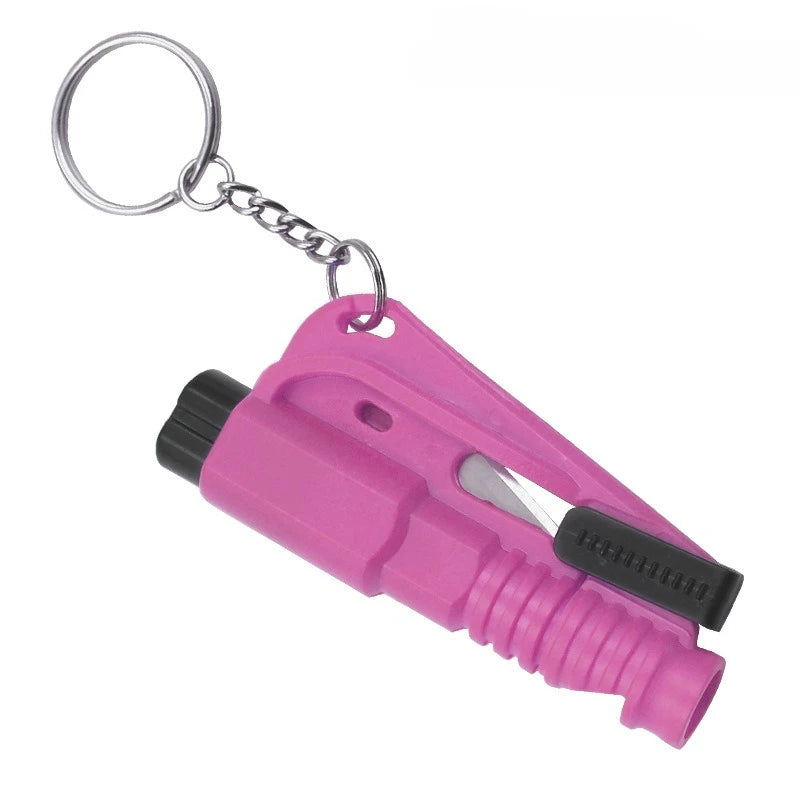 1pc Mini Safety Hammer Keychain Escape Car Life-saving Escape Hammer Window Broken Emergency Glass Breaker