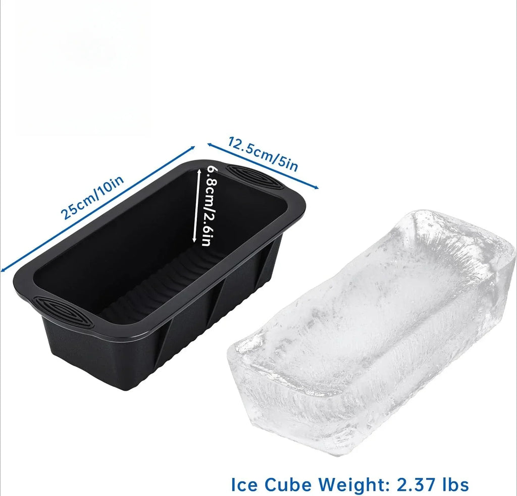 Extra Large Silicone Ice Cube Molds Reusable Giant Ice Brick Maker Food Grade Silicone Baking Bread Mold Kitchen Accessories