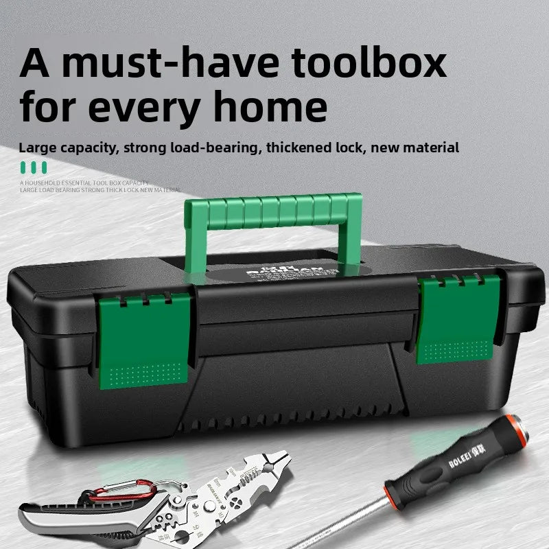 Hardware toolbox, small storage box, professional grade household multifunctional handheld thickened car maintenance electrician