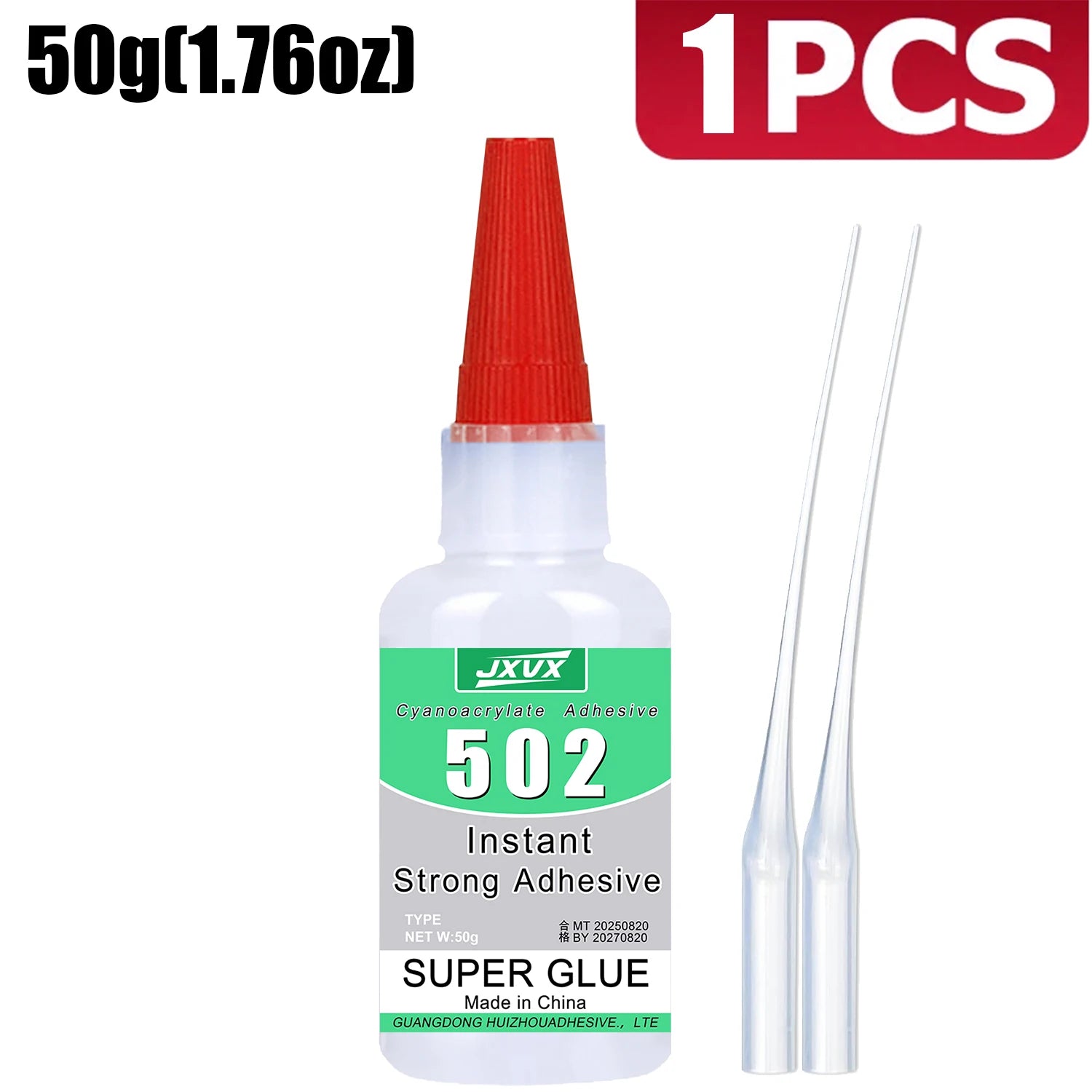 High Capacity Cyanoacrylate Adhesive 502 Super Glue Extra Strong Instant Quick-drying Cyanoacrylate Adhesive Leather Rubber Glass Wood Metal Strong Bond Liquid Glue Tool 1-3 Pieces.
