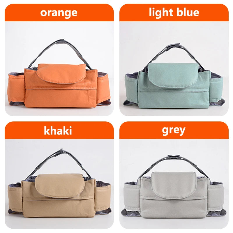 Stroller waterproof Organizer Bags  Large Capacity Travel Hanging Bag Bottle Holder Pram Diaper Bags Baby Stroller Accessories