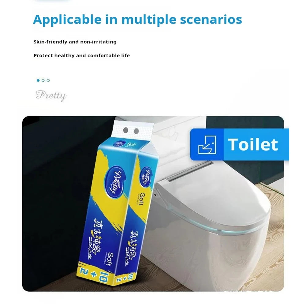 1pcs Vehicle-mounted special roll paper centreless web paper towel virgin wood pulp branch