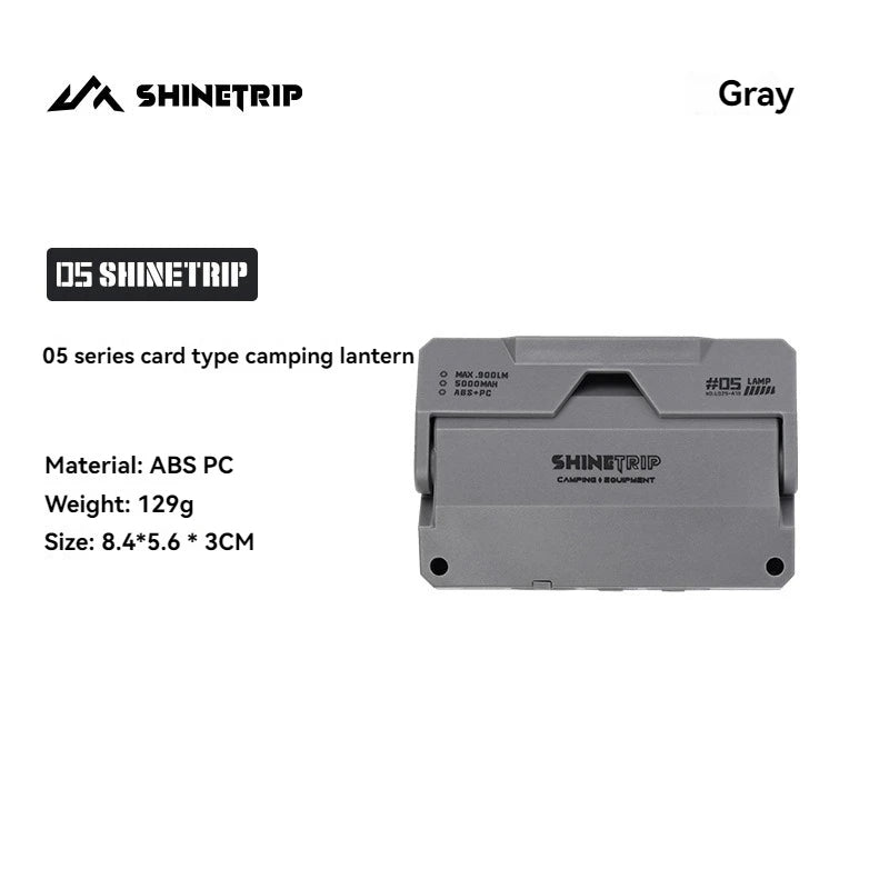 ShineTrip 05 Series Card style Camping Light Atmosphere Lighting Outdoor Hiking Convenient Camping Light Multi purpose Light