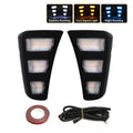 For Kia Pegas 2018 2019 Car LED Daytime Running Light Front Fog Lamp Dynamic Turn Signal Light White Yellow Blue 12V Accessories