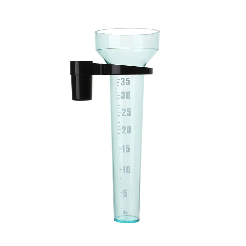 Plastic Rain Measuring Cup with 35mm Capacity Rain Meter Gauge Easy To Install for Lawn Farm Garden Settings Outdoor Use
