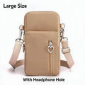Pomelo Best Waterproof Crossbody Phone Bag 4 Pockets Earphone Hole Detachable Strap Two Sizes